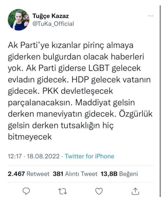 Tuğçe Kazaz... SİYASİ BAŞLAŞIM BAŞINI YAKTI! Tuğçe Kazaz... SİYASİ BAŞLAŞIM BAŞINI YAKTI!