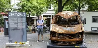 Kastamonu haberi! Rusya-Ukrayna savaşında Butça'da kurşunlandıktan sonra yanan araç Berlin'de sergileniyor
