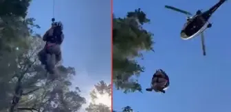 Ormanda mahsur kalan ailenin imdadına arama kurtarma ekipleri yetişti