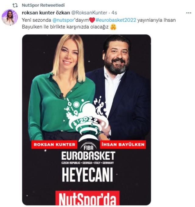 beIN Sports'tan ayrılan ünlü sunucu Roksan Kunter'in yeni adresini sosyal medyadan paylaştı