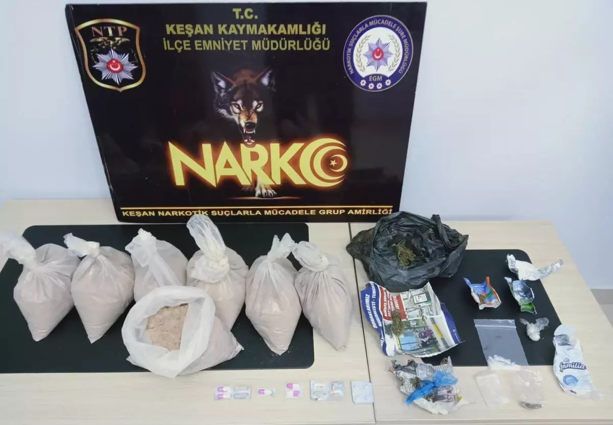 Edirne haberi... Edirne'de uyuşturucu operasyonunda 2 zanlı yakalandı