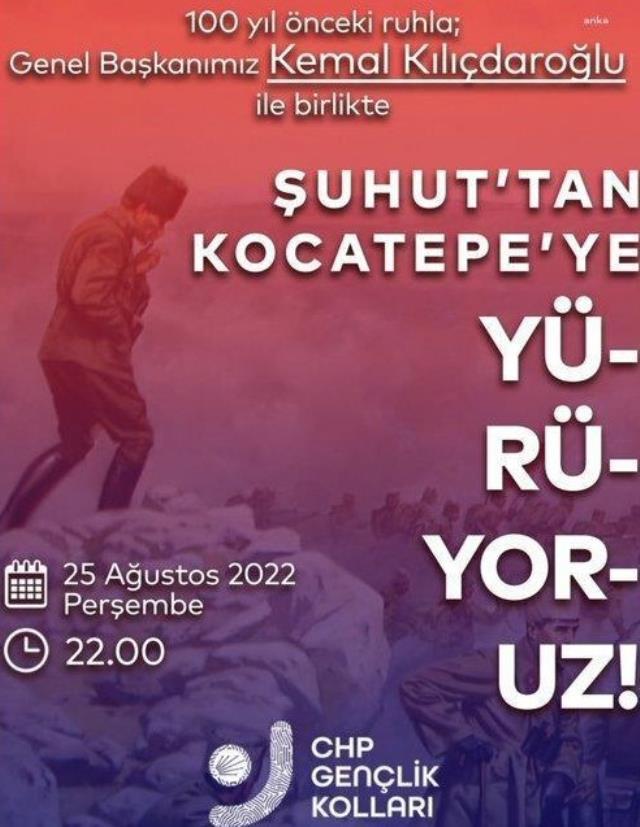 Kılıçdaroğlu, Büyük Taarruz'un yıl dönümü nedeniyle 15 kilometre yürüyecek