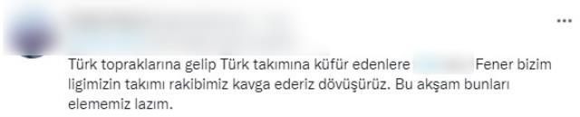 Trabzon'a gelen Kopenhag taraftarları, Fenerbahçe aleyhine küfürlü tezahüratlarda bulundu