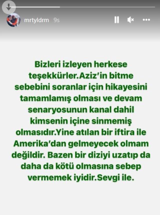 Yeni bölümleri beklenen Aziz dizisi yayından kaldırıldı Yeni bölümleri beklenen Aziz dizisi yayından kaldırıldı