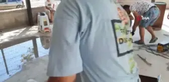 Bursa haberi | Bursa'da köyün gençleri çocukları mutlu etmek için hurda varillerden tren yaptı