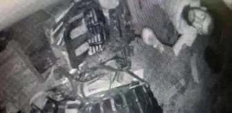 Eline aldığı sopayla güvenlik kamerasını kırdı, 30 bin liralık malzeme çaldı
