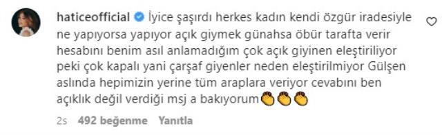 Hatice, İmam Hatip çıkışıyla gündem olan Gülşen'e destek çıktı