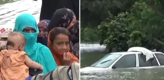 Pakistan'ın Güney Pencap kenti Fazalpur'da sel yaşamı felç etti