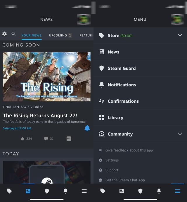 Steam'in yeni mobil uygulaması geliyor