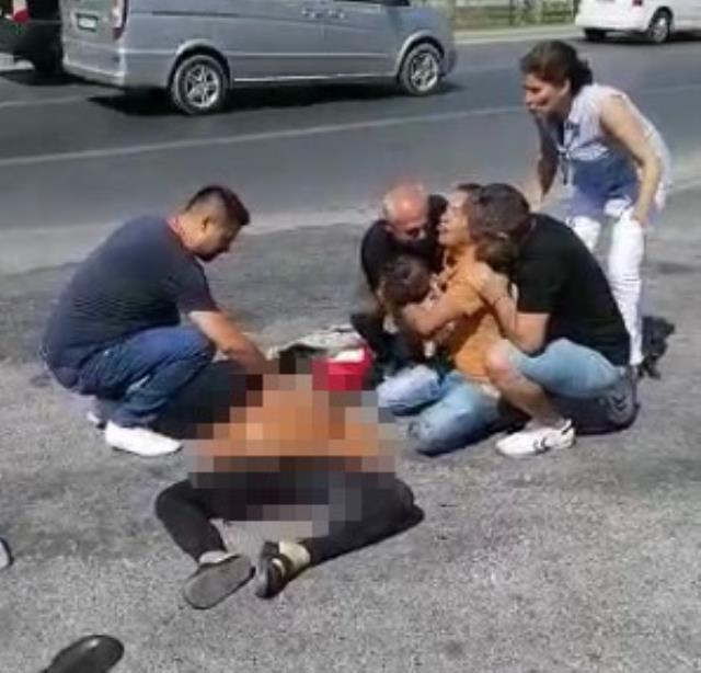 Kamyonun altında kalan anne ve bebek yaşamını yitirdi, babanın feryatları yürek yaktı