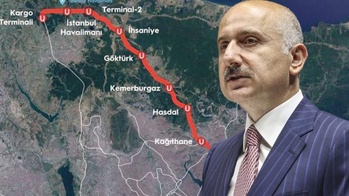 Ulaştırma ve Altyapı Bakanı Karaismailoğlu: Kağıthane-İstanbul Havalimanı metrosu kasım ayında bitecek
