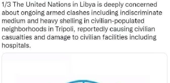 Birleşmiş Milletler'den Libya açıklaması