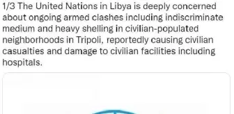 Birleşmiş Milletler'den Libya açıklaması