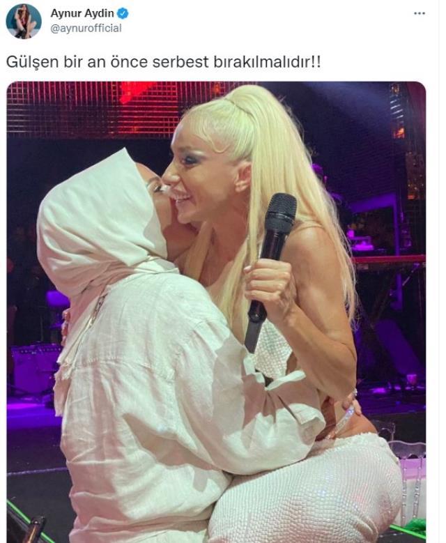 Gülşen'in tutuklanmasına tepki gösteren Aynur Aydın bu fotoğrafı paylaştı: İslam hoşgörü dinidir Gülşen'in tutuklanmasına tepki gösteren Aynur Aydın bu fotoğrafı paylaştı: İslam hoşgörü dinidir