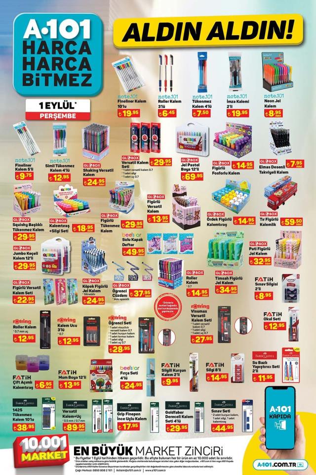 1 Eylül A101 kataloğu: A101'e gelen ürünler! A101 bu hafta katalog ürünleri neler? A101'e gelecek ürünler ve A101 fiyat listesi!