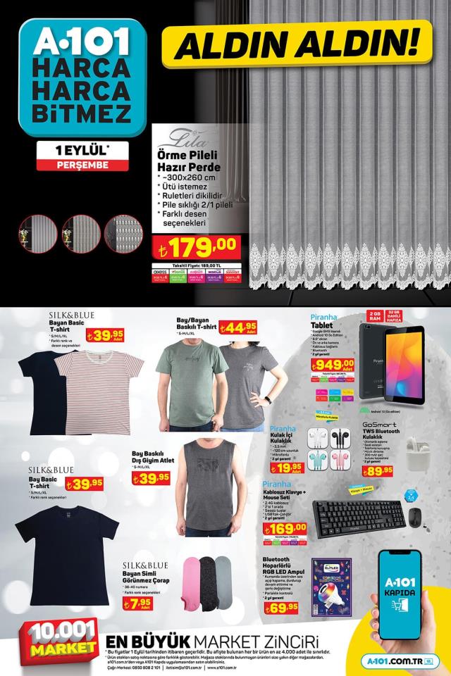 1 Eylül A101 kataloğu: A101'e gelen ürünler! A101 bu hafta katalog ürünleri neler? A101'e gelecek ürünler ve A101 fiyat listesi!