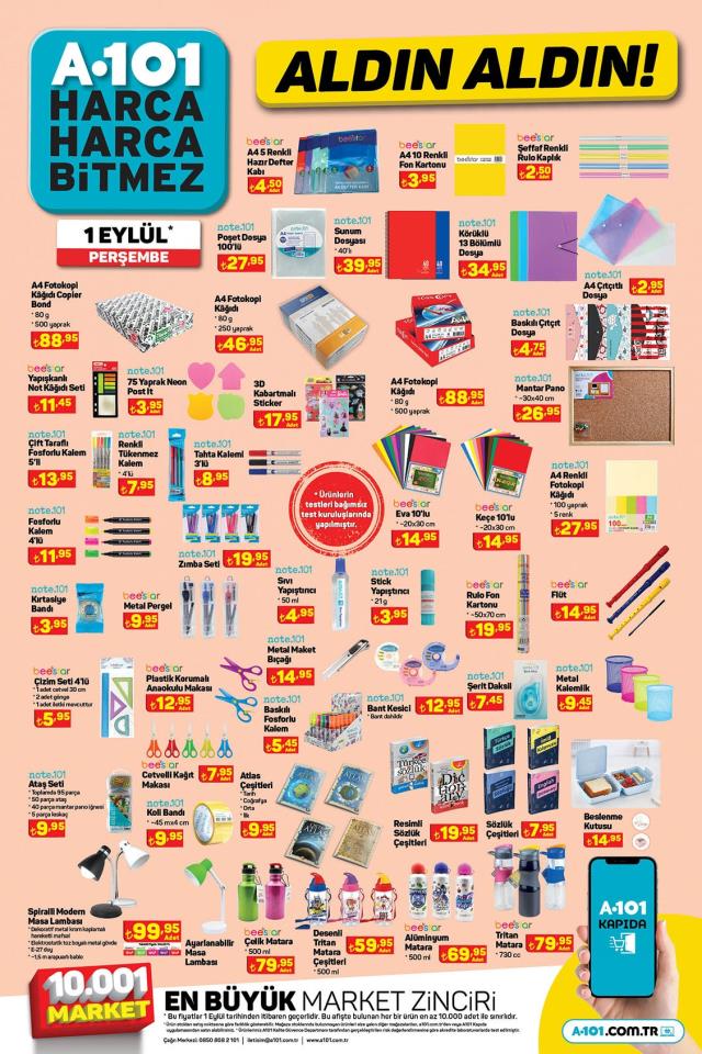 1 Eylül A101 kataloğu: A101'e gelen ürünler! A101 bu hafta katalog ürünleri neler? A101'e gelecek ürünler ve A101 fiyat listesi!