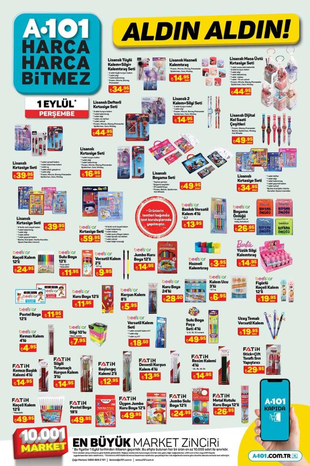 1 Eylül A101 kataloğu: A101'e gelen ürünler! A101 bu hafta katalog ürünleri neler? A101'e gelecek ürünler ve A101 fiyat listesi!