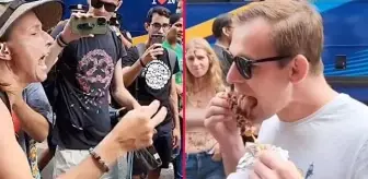 Eylemcilerin karşısına geçip kebap yiyen adam, vegan kadını çıldırttı