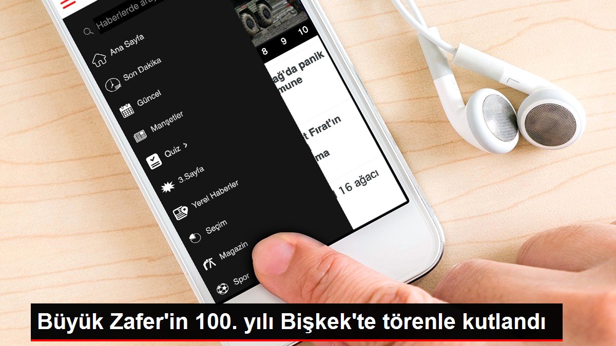 Büyük Zafer'in 100. yılı Bişkek'te törenle kutlandı