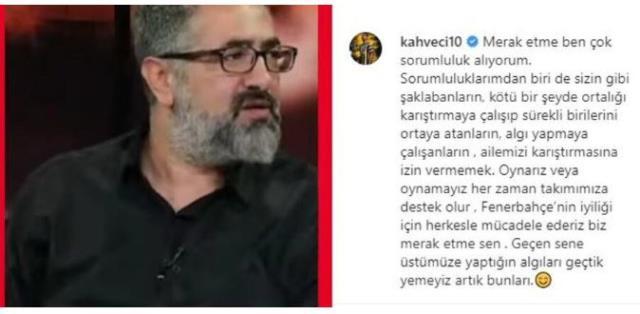 Fenerbahçe'de kötü performansı eleştirilen İrfan Can Kahveci, ünlü yorumcuya hakaret etti Fenerbahçe'de kötü performansı eleştirilen İrfan Can Kahveci, ünlü yorumcuya hakaret etti