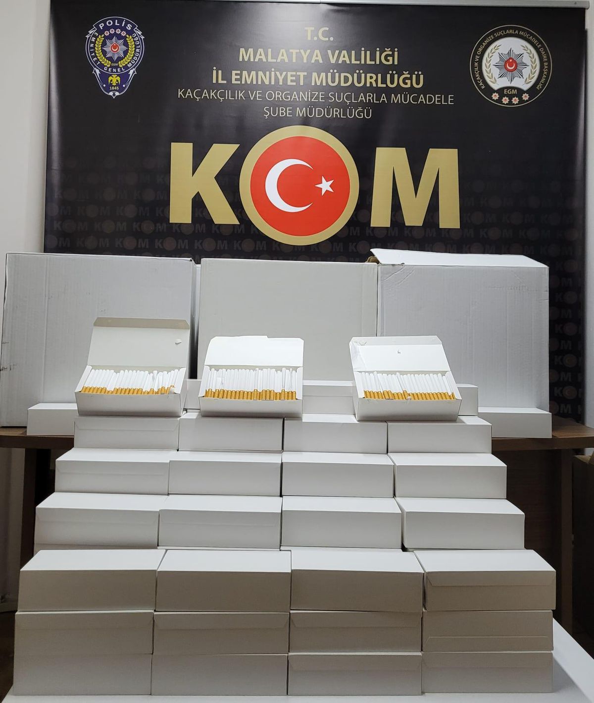 Malatya haber: Malatya'da 320 bin makaron ele geçirildi