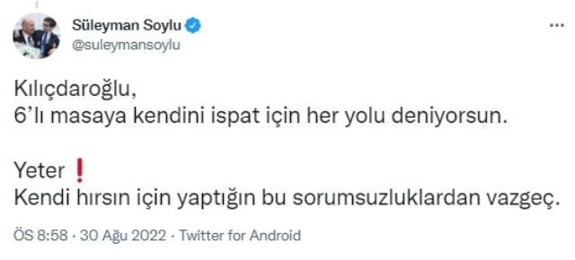 Özel sektör öğretmenlerinin gözaltına alınmasına tepki gösteren Kılıçdaroğlu'na Bakan Soylu'dan yanıt gecikmedi