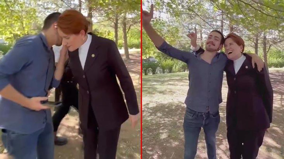 Akşener'in verdiği 'bozkurt' pozu sosyal medyayı ikiye böldü