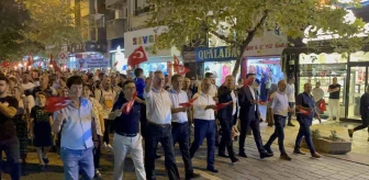 Zonguldak haber... Çaycuma'da yoğun katılımın olduğu fener alayı yaşandı
