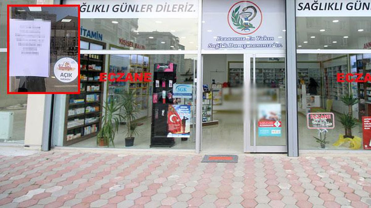 Eczacının, dükkanın kapısına astığı not olay oldu! Görenler kapıda durup kalıyor