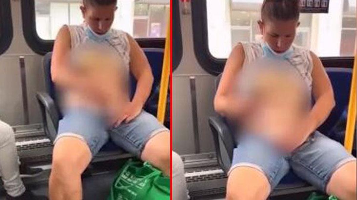 Metroda herkesin içinde şortunu indiren kadın, özel bölgesini tıraş etti