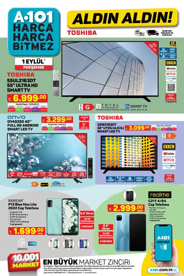 1 Eylül Perşembe A101 indirim kataloğu yayınlandı! A101 bu hafta katalog ürünleri neler? A101'e gelecek ürünler ve A101 fiyat listesi!