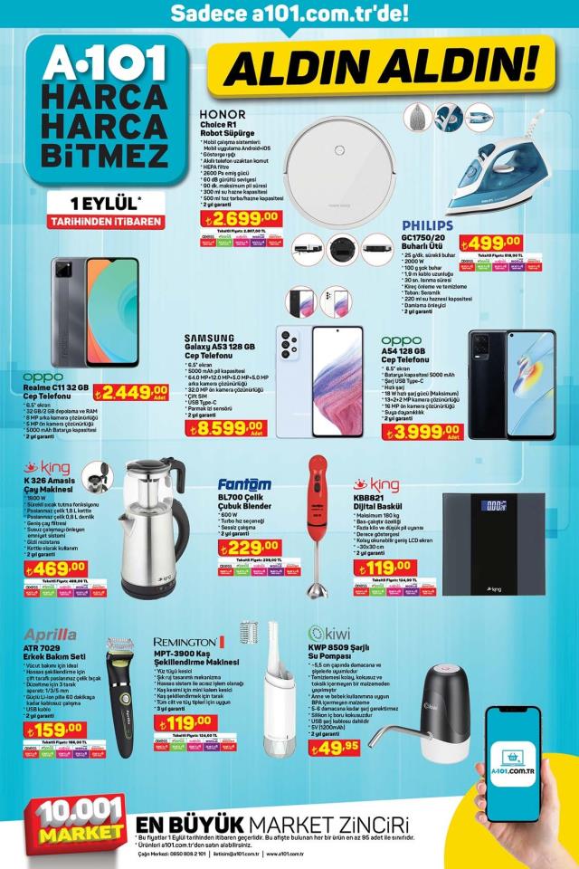 1 Eylül Perşembe A101 indirim kataloğu yayınlandı! A101 bu hafta katalog ürünleri neler? A101'e gelecek ürünler ve A101 fiyat listesi!