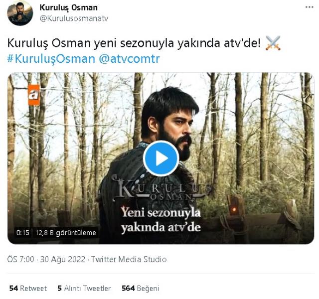 Kuruluş Osman yeni sezon (4. Sezon) ne zaman? Dizinin yeni sezonu ne zaman başlayacak? Kuruluş Osman dördüncü sezon hangi ay, gün başlıyor?