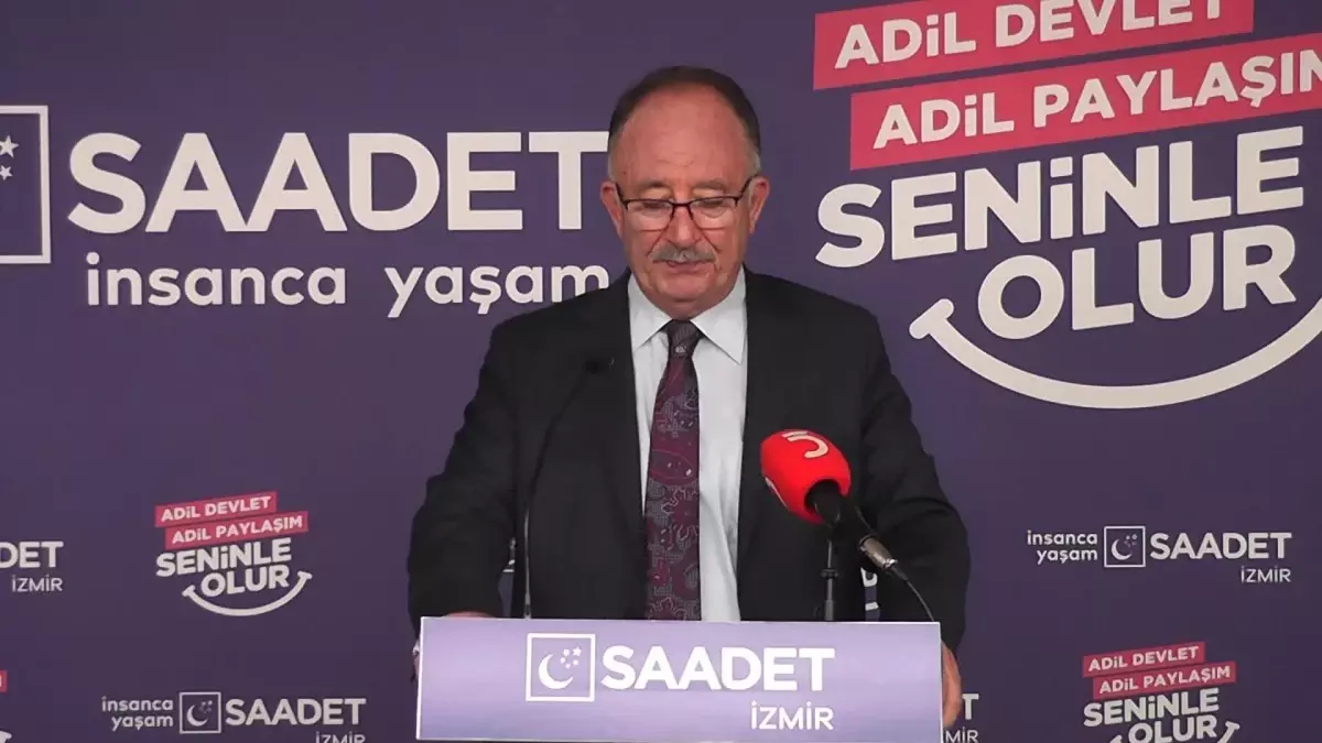 Saadet Partisi Genel Başkan Yardımcısı Kılıç: 'Dava Diye Yola Çıkanlar, Kirlenmenin En Kötüsüyle Dibe Vurdular'