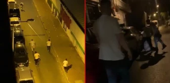Taksici terörü kamerada! Kovaladıkları adamı sokak ortasında öldüresiye dövdüler