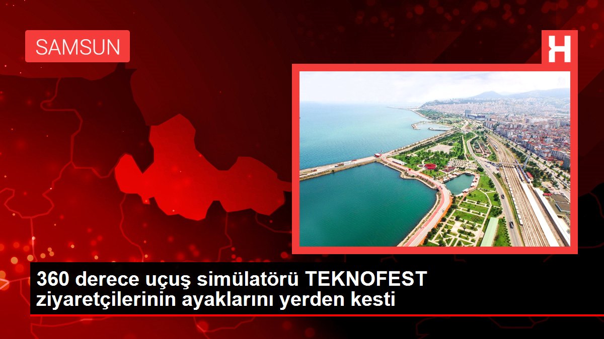 360 derece uçuş simülatörü TEKNOFEST ziyaretçilerinin ayaklarını yerden kesti