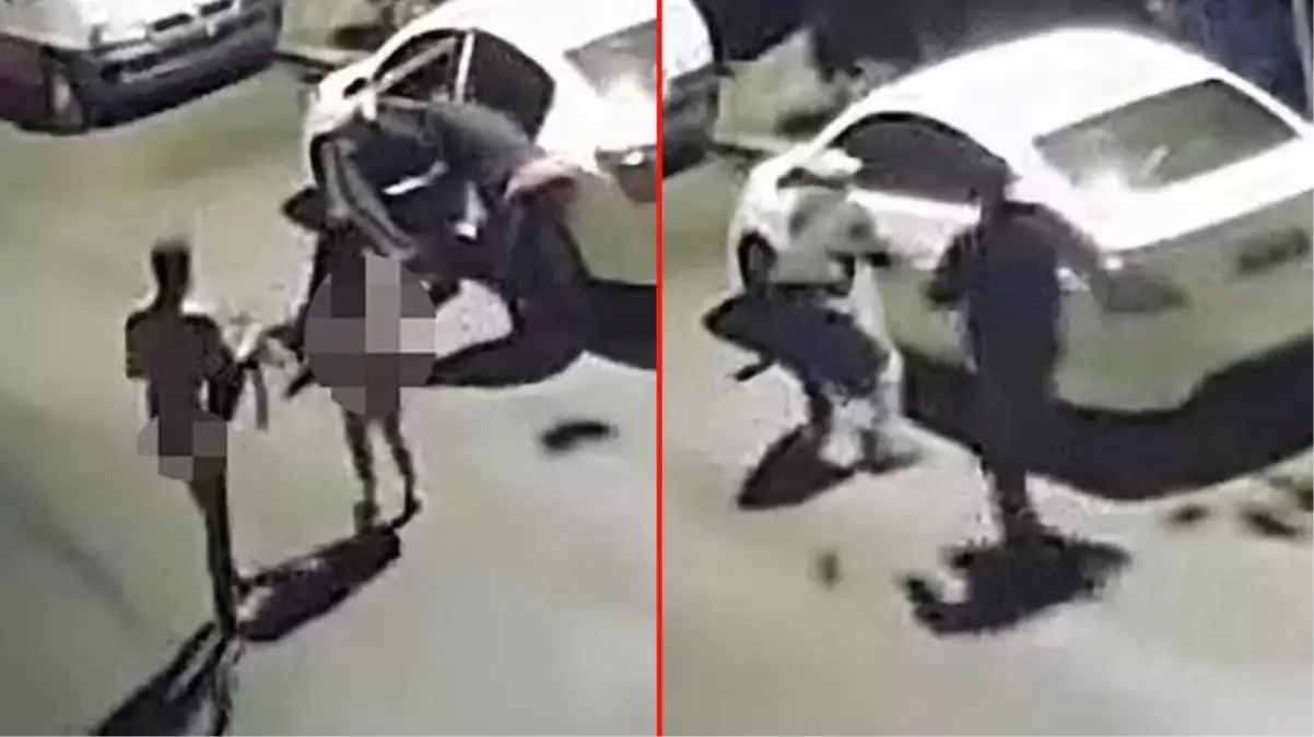 Çalmak için yaklaştıkları arabanın kapısını açan hırsızlar hiç beklemedikleri bir manzarayla karşılaştı