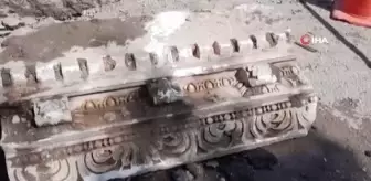 Doğalgaz çalışmasında bulunan eserin Roma dönemine ait bir Arşitrav olduğu tespit edildi