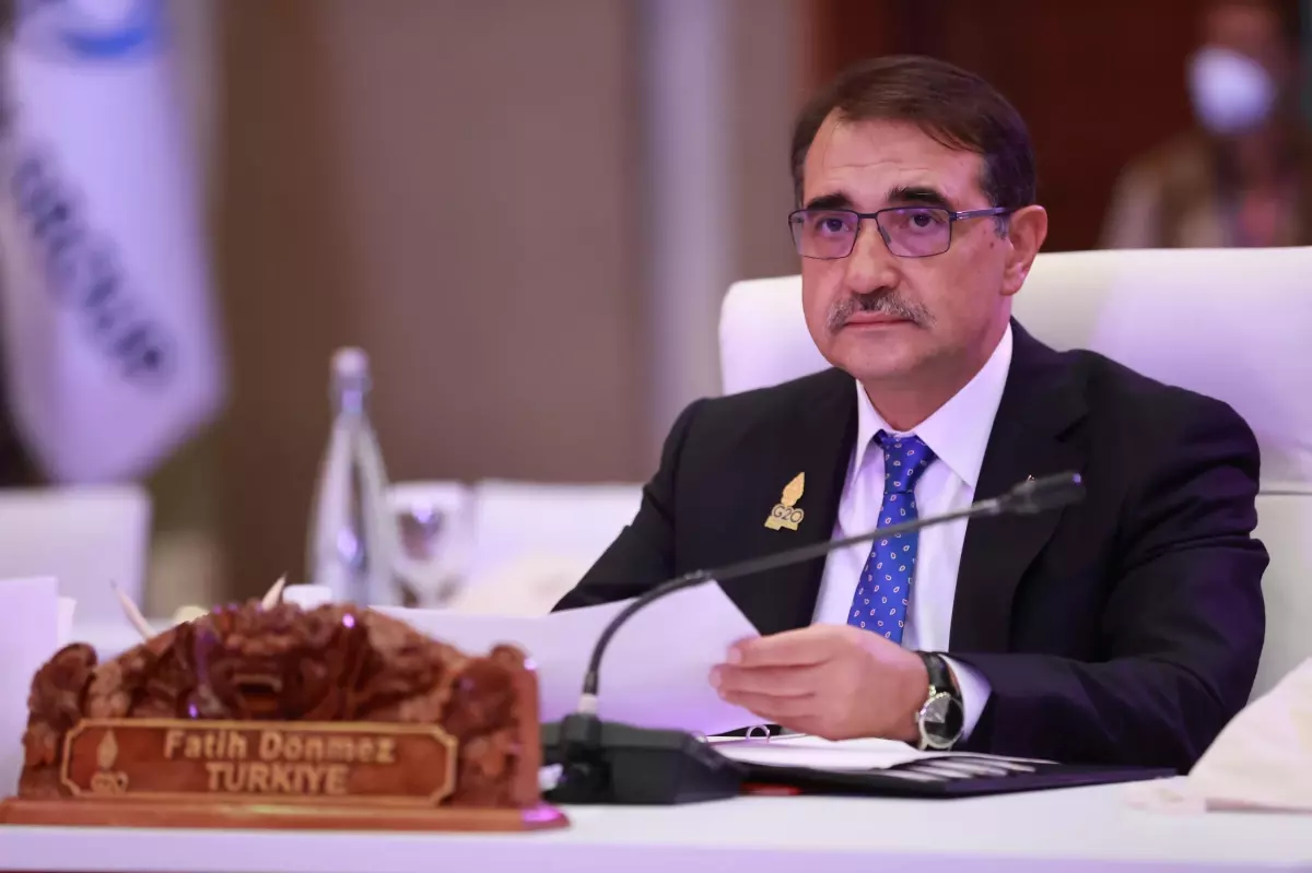 Enerji ve Tabii Kaynaklar Bakanı Fatih Dönmez, G20 Enerji Bakanları Toplantısı'nda konuştu Açıklaması
