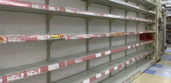 Japonya'da tayfun alarmı! Halk panikle market raflarını tamamen boşalttı
