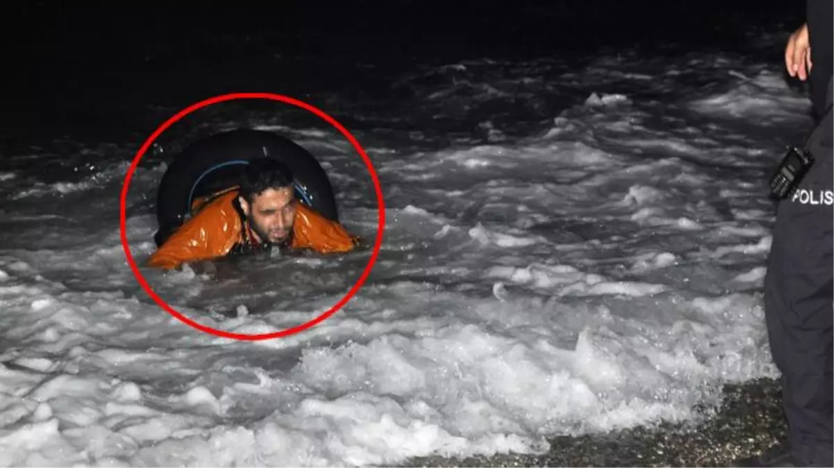 Kıbrıs diye Gazipaşa açıklarına bırakılan göçmenler şambrelleriyle yakalandı