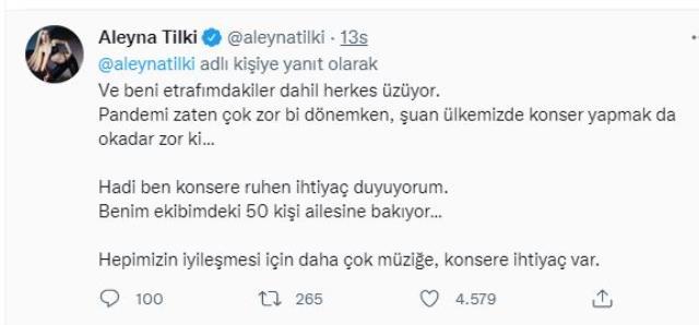 Konserinin iptali istenen Aleyna Tilki isyan etti: 50 kişi bu işten ekmek yiyor