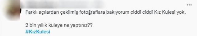 Restorasyonda olan Kız Kulesi'nin son görüntüleri sosyal medyada gündem oldu
