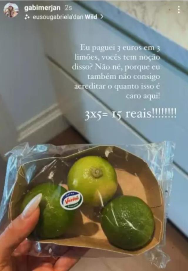Fenerbahçeli yıldızın sevgilisi, İstanbul'da 3 limon için ödediği paraya isyan etti: İnanamıyorum Fenerbahçeli yıldızın sevgilisi, İstanbul'da 3 limon için ödediği paraya isyan etti: İnanamıyorum