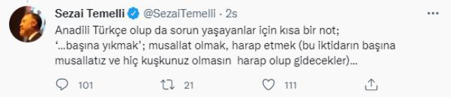 HDP'li Sezai Temelli'den Semra Güzel'in tutuklanması sonrası skandal paylaşım: Bu memleketi başınıza mutlaka yıkacağız