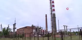 Rus ordusunun yıktığı Okhtyrka Termik Santrali görüntülendi