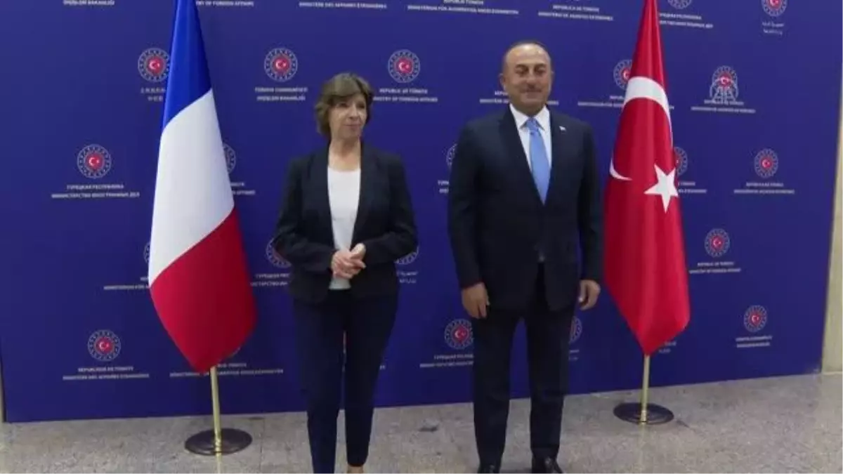 Çavuşoğlu, Fransa Dışişleri Bakanı Colonna ile görüştü