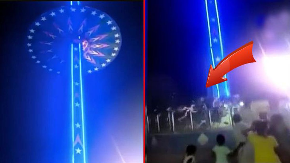 Hindistan'daki lunaparkta dönen salıncak kazası anbean kamerada: 13 yaralı