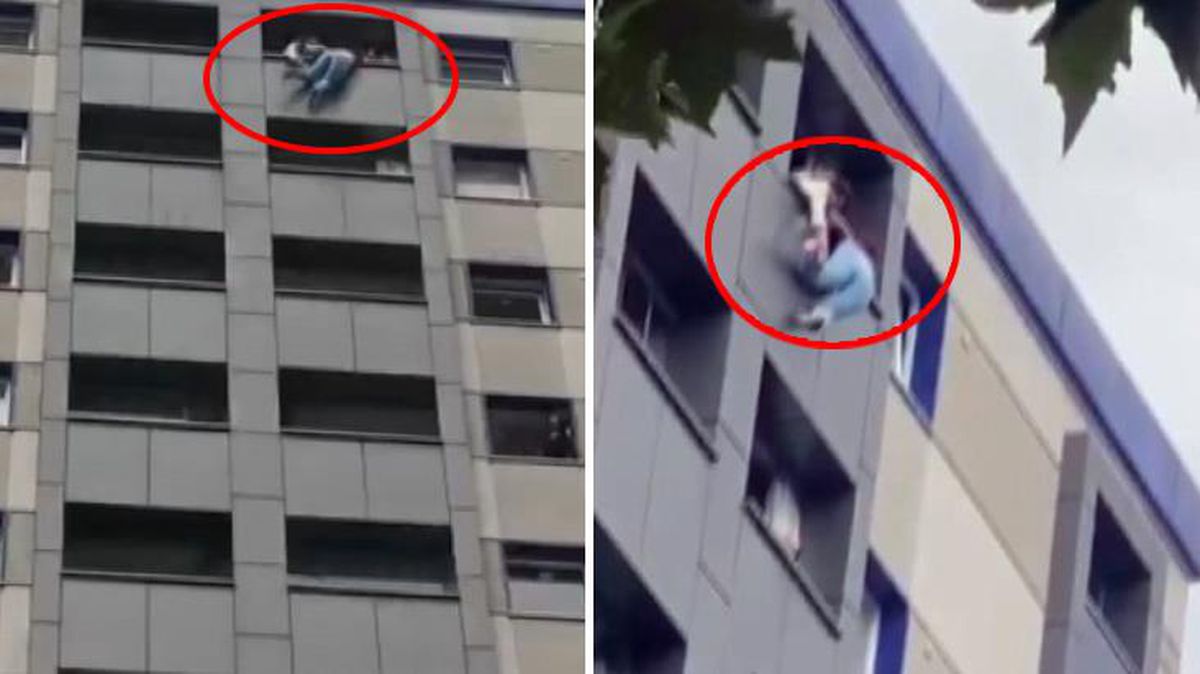 İstanbul'un göbeğinde can pazarı! Genç kadın dakikalarca balkonda asılı kaldı